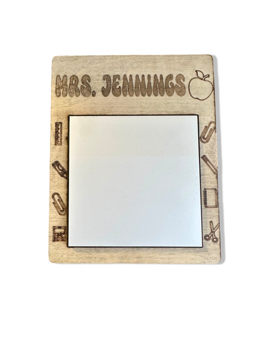 Personalized Teacher Post-It Holder